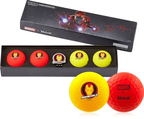 Volvik Iron Man golf ball gift set